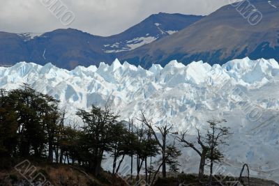 The Perito Moreno Glacier in Patagonia, Argentina.