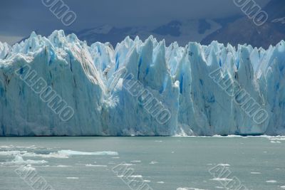 The Upsala glacier in Patagonia, Argentina.