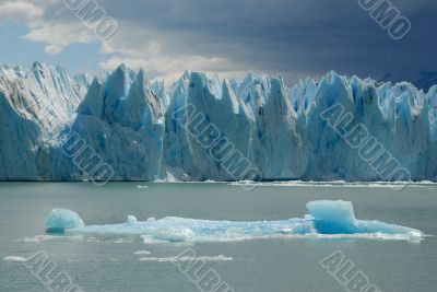 The Upsala glacier in Patagonia, Argentina.