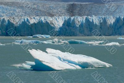 The Upsala glacier in Patagonia, Argentina.