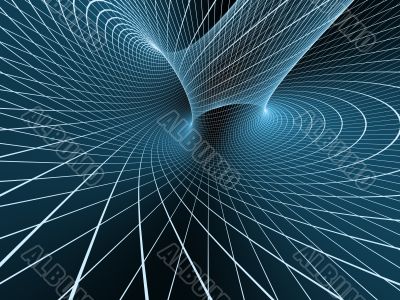 Blue abstract 3d background from a grid Blue abstract 3d background from a grid