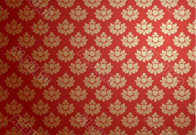 Gold and red glamour pattern Gold and red glamour pattern