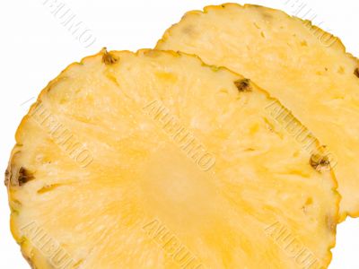 Sliced pineapple