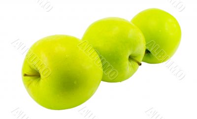 three green apples