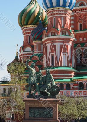 Statue of Kuzma Minin and Dmitry Pozharsky at Red Square, Moscow