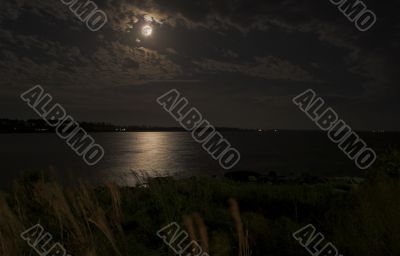 Full Moon over the Ocean