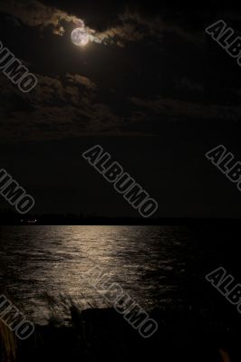 Full Moon over the Ocean