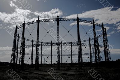 Bleak Industrial Scene