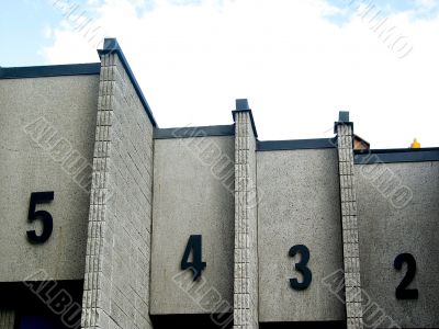 Doorways with Numbers at Community College