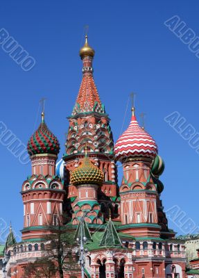 The Pokrovsky Cathedral (St. Basil`s Cathedral) on Red Square, M