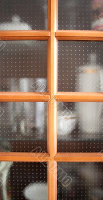 Dresser with dishware