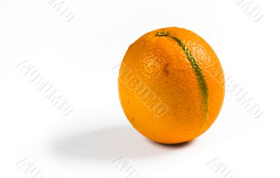 Isolated orange with shadow Isolated orange with shadow