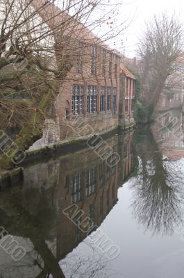 Old Houses On A Chanal In Brugge