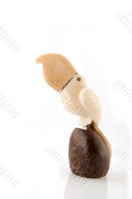 Tucan from ivory