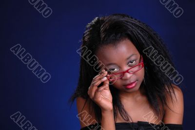 pretty girl in glasses