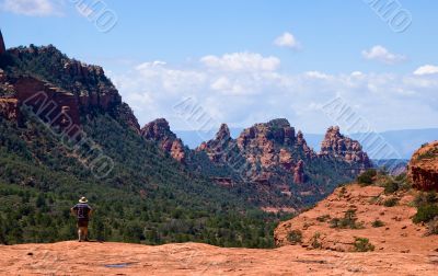 Single hiker in Sedona