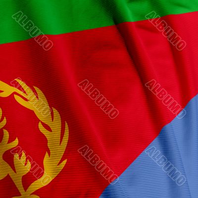 Eritrean Flag Closeup