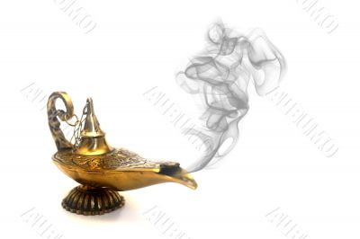 Smoking Genie Lamp