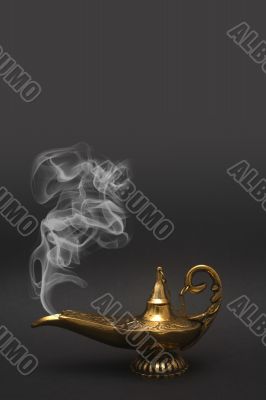 Smoking Genie Lamp