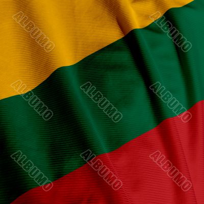 Lithuanian Flag Closeup