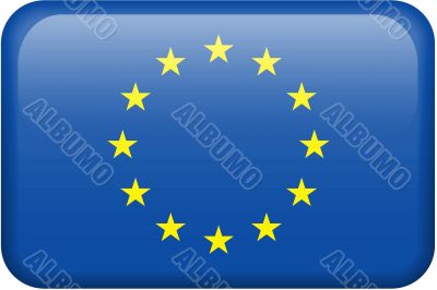 European Union Flag Button