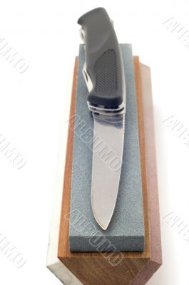 flic knife with grindstone