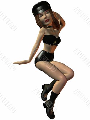 Toon Figure - Biker Girl