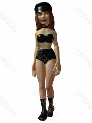 Toon Figure - Biker Girl