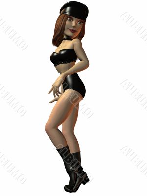 Toon Figure - Biker Girl