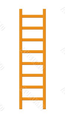 Wood Ladder Isolated on White Wood Ladder Isolated on White