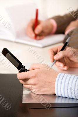 Vertical image of hand