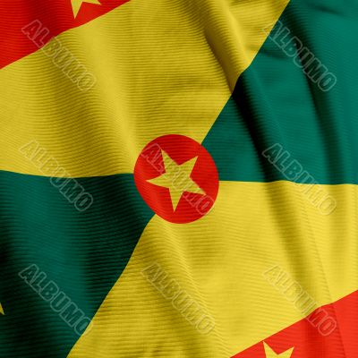 Grenadian Flag Closeup