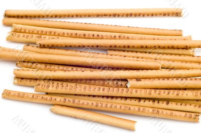 bread straw close up