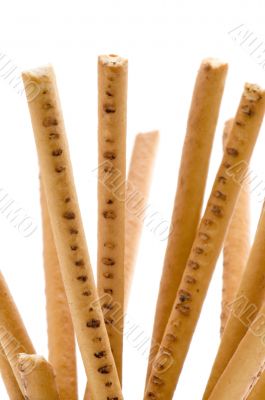 bread straw on white