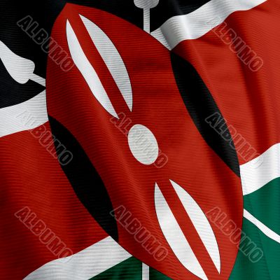Kenyan Flag Closeup