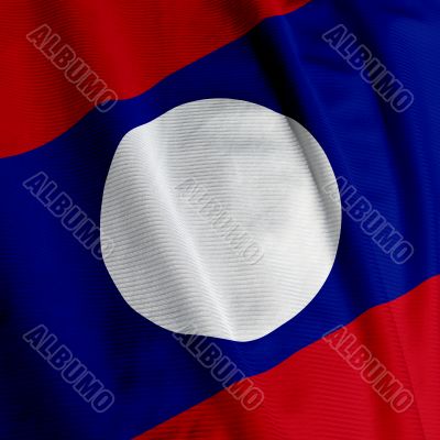 Lao Flag Closeup