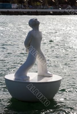 Buoy shaped like a man