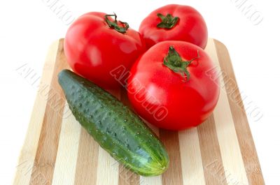 Vegetables on cutting board. Vegetables on cutting board.