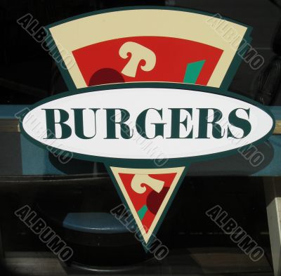 burgers sign