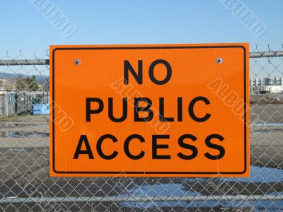 no public access sign