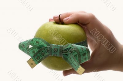 Symbol of diet and healthy eating.