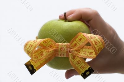 Symbol of diet and healthy eating. Symbol of diet and healthy eating.