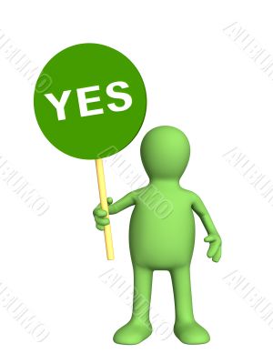 3d person - puppet, holding in a hand sign yes 3d person - puppet, holding in a hand sign yes