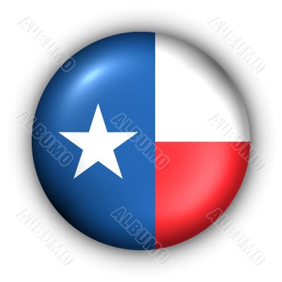 Round Button USA State Flag of Texas Round Button USA State Flag of Texas