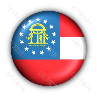 Round Button USA State Flag of Georgia Round Button USA State Flag of Georgia