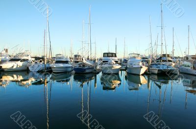 Marina Boats At Daybreak