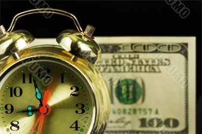 Alarm clock and money 01 Alarm clock and money 01