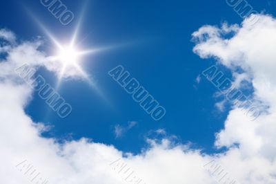 sunny sky background