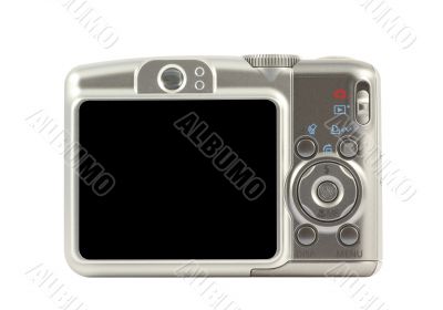 Digital compact camera back side