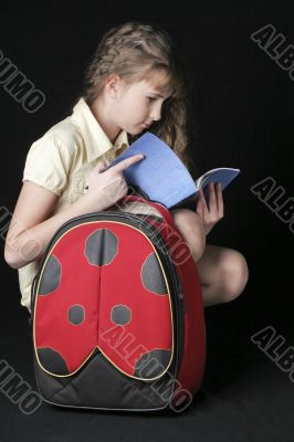 Girl with bag